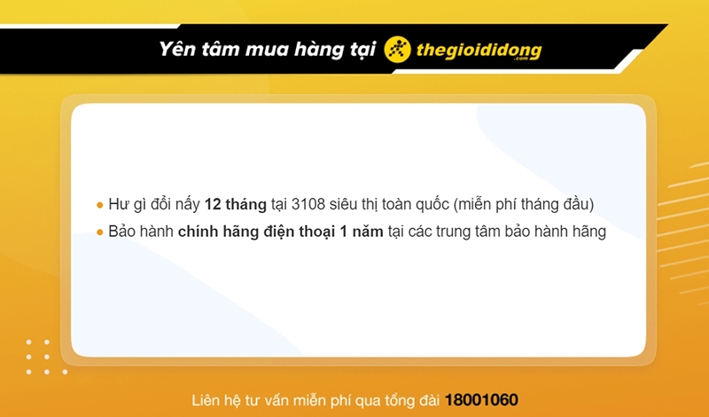 Bảo hành điện thoại tại Thế Giới Di Động